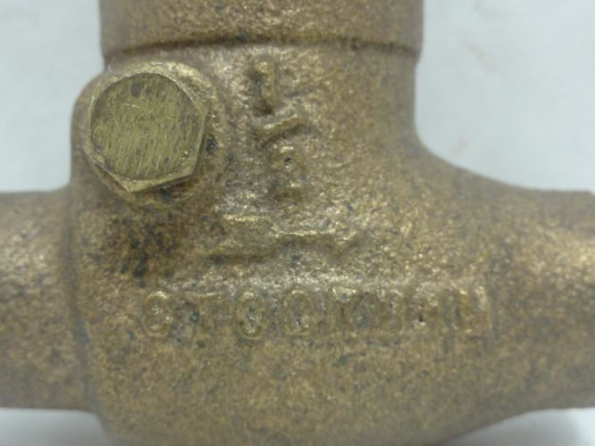 Stockham 1JML6; Swing Check Valve; Bronze; Solder; 1/2"