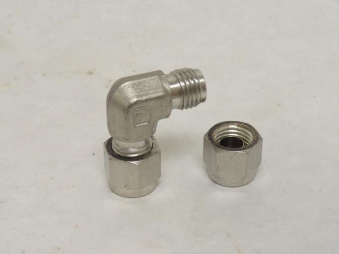 Parker 4-4 EBZ-SS; Compression Elbow; 90Deg; SS; Size: 1/4"