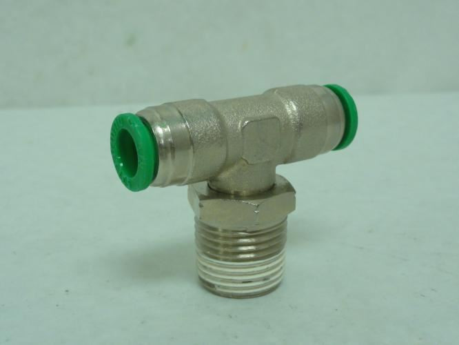 Numatics INB114-308-023; Swivel Tee; 3/8" Tube x 1/2 NPT