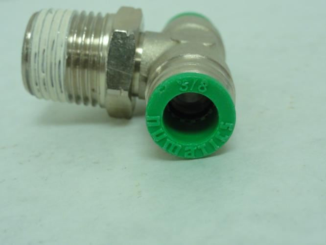 Numatics INB114-308-023; Swivel Tee; 3/8" Tube x 1/2 NPT