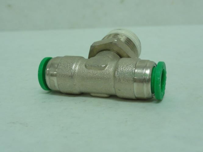 Numatics INB114-308-023; Swivel Tee; 3/8" Tube x 1/2 NPT