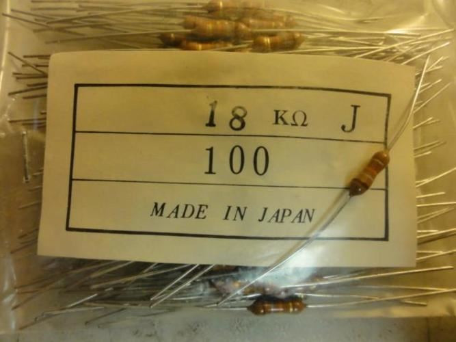 MFG- MDL-Unkn80949; LOT-500; Resistors; 18k Ohms