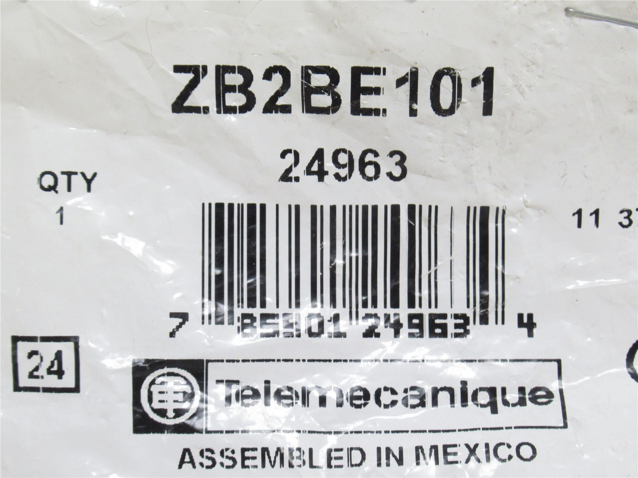 Telemecanique ZB2BE101; Contact Block; 10A@600VAC; 22mm; 1-NO
