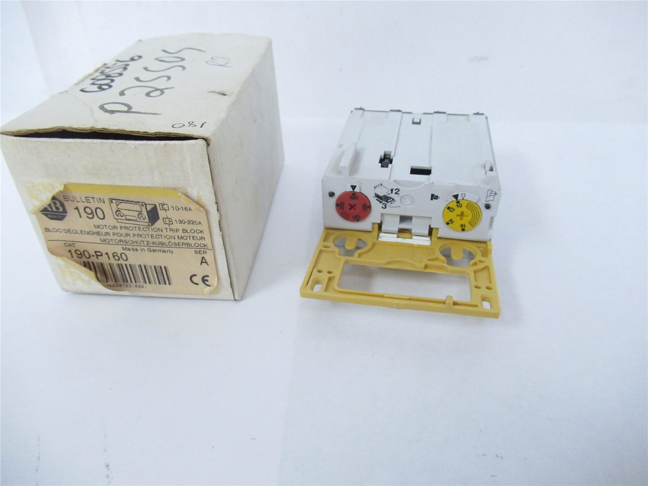 Allen-Bradley 190-P160; Trip Unit 130-220A MAGNET 10-16AMP THERMAL