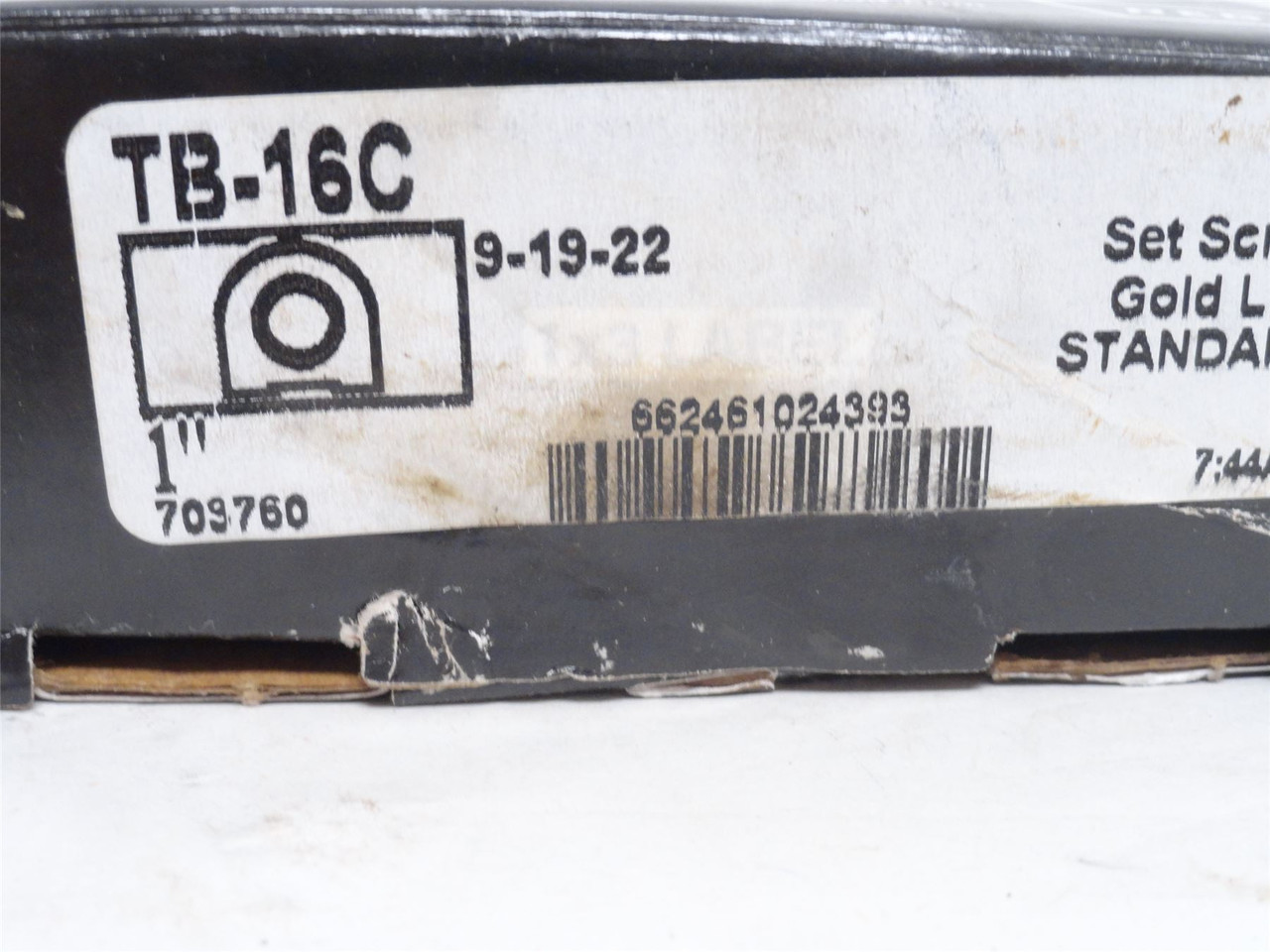 Sealmaster TB-16C; Tapped Base Pillow Block; 1"ID