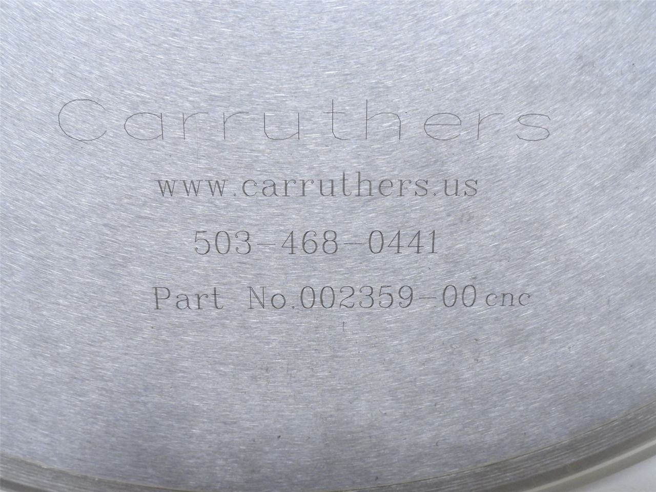 Carruthers 002359-00; Steel Circular Knife; 12"OD