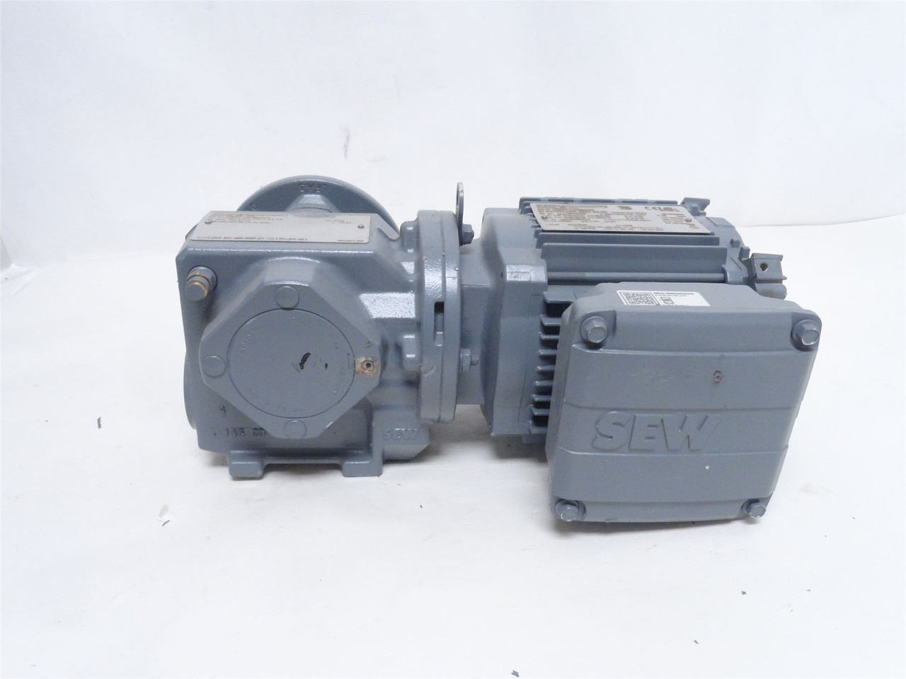 SEW SF37DRN71MS2; AC Gearmotor; 11:1 Ratio; Broken Shroud
