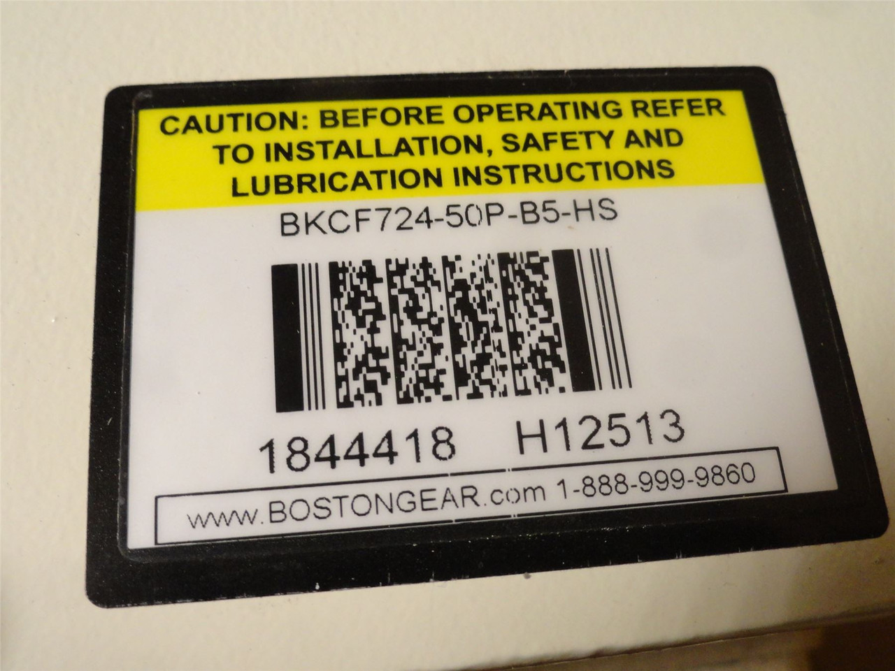 Boston Gear BKCF724-50P-B5-HS; Gear Speed Reducer; 50:1 Ratio