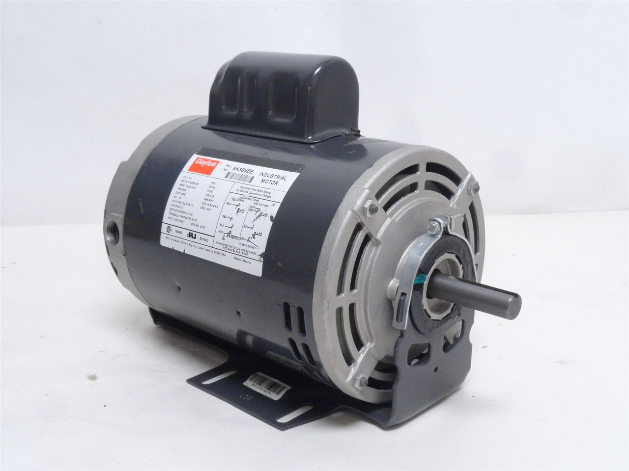 Dayton 6K365BE; AC Motor; 1-1/2HP; 115/208-230V; 3450RPM; 1PH