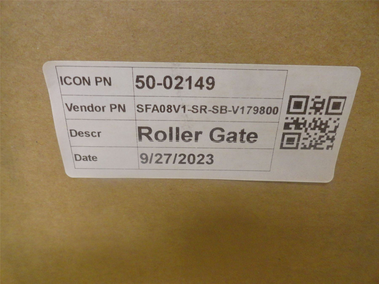 Vortex SFA08V1-SR-SB-V179800; Roller Gate; Size 8" Sq; 150PSI