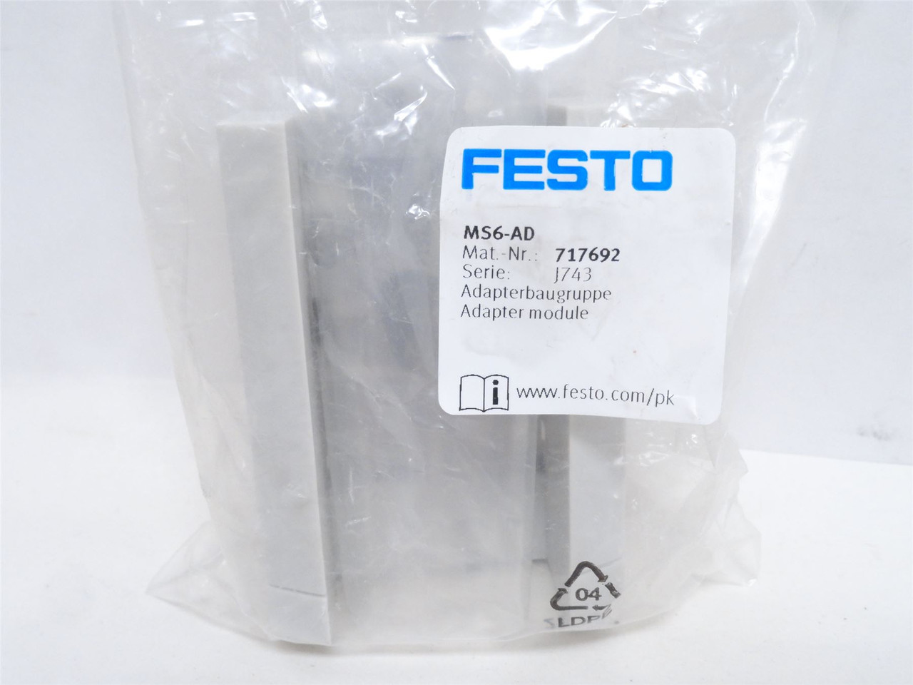 Festo SDE1-D10-G2-MS6-L-PI-M12; Pressure Sensor 192766; 10BAR