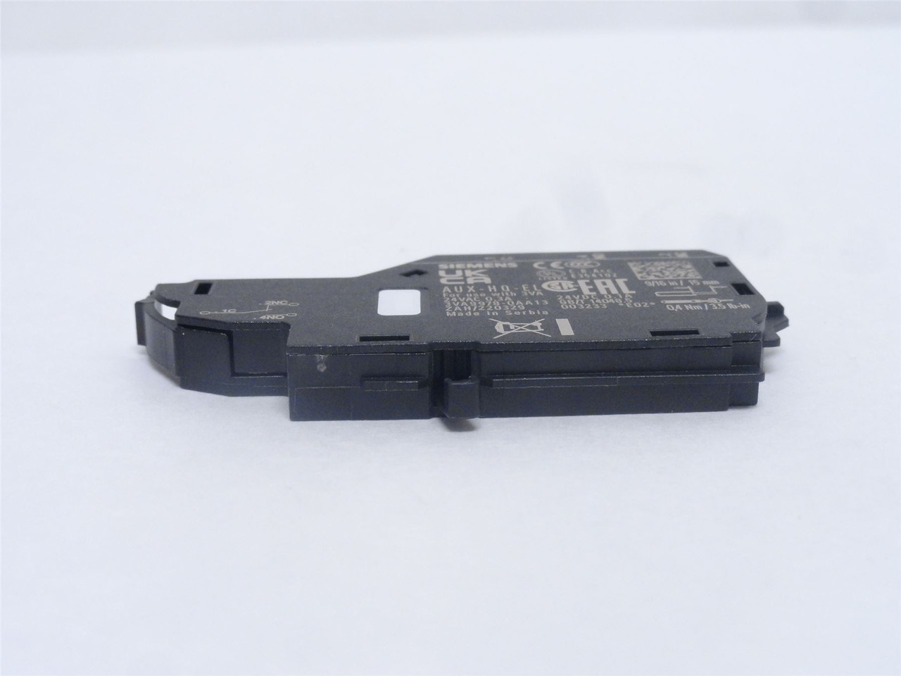 Siemens 3VA9978-0AA13; Aux Switch; 24VDC; 0.3A; 1-NO; 1-NC