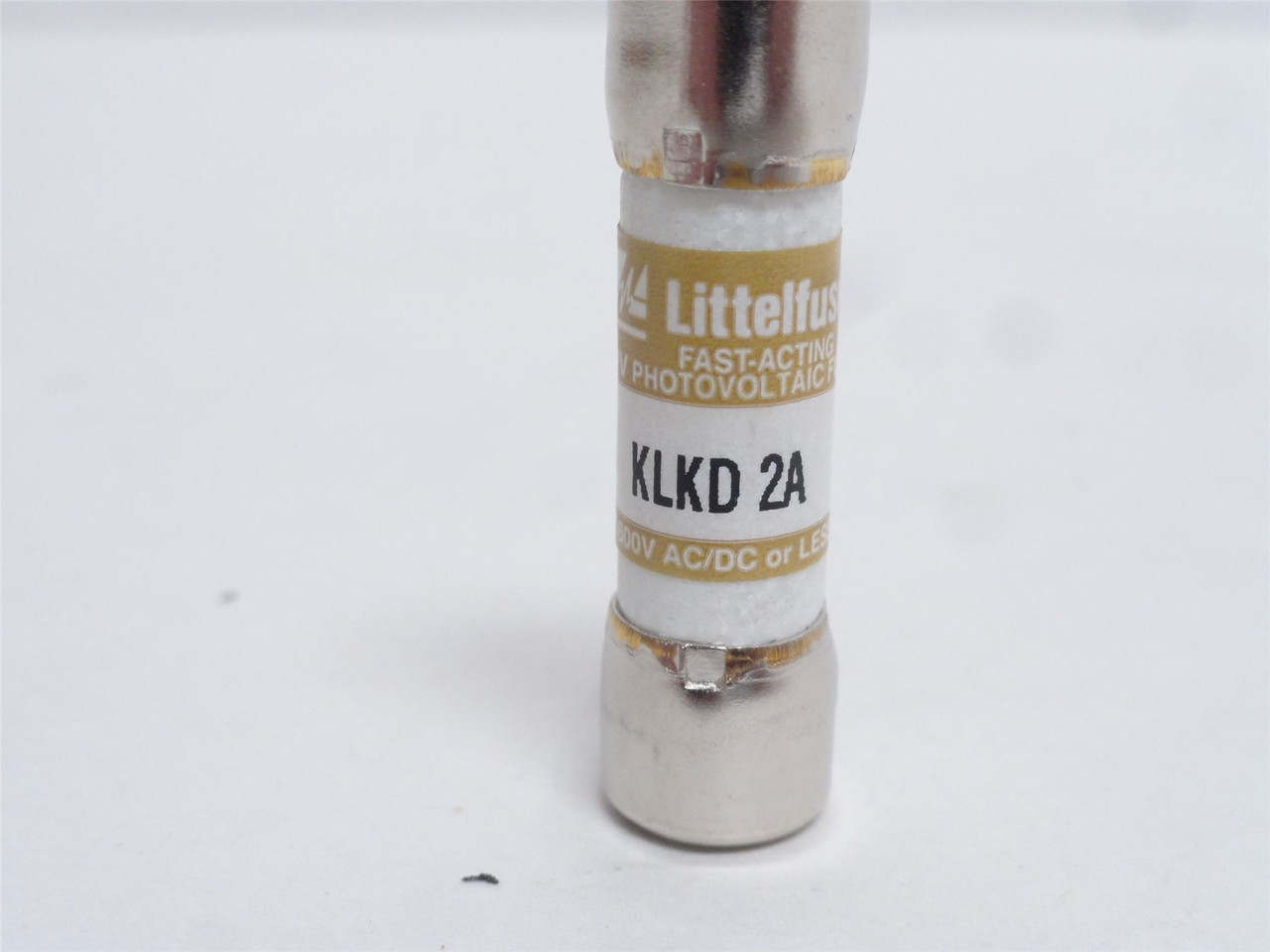 Littlefuse KLKD-2A; Fast Acting Solar Fuse; 2A; 600VAC/DC