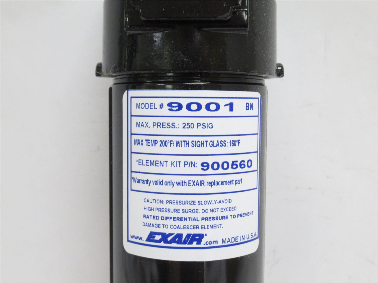 Exair 4730SS; Vortex Tube Enclosure Cooler 250PSI 2;000Btu/hr