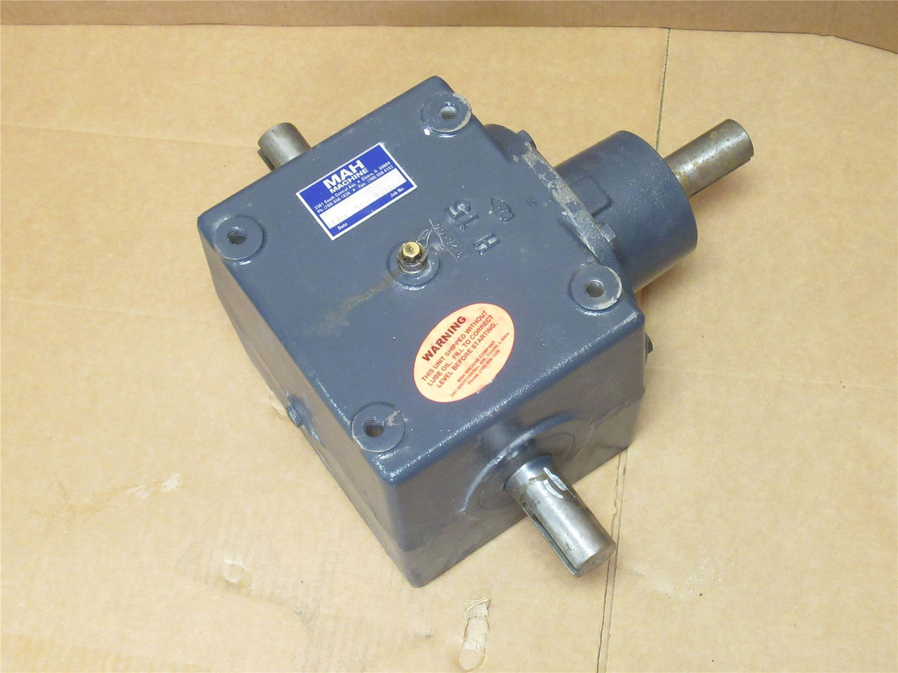 MAH Machine 15HB1-LR10; Speed Reducer; 1:1 Ratio; L&R Output