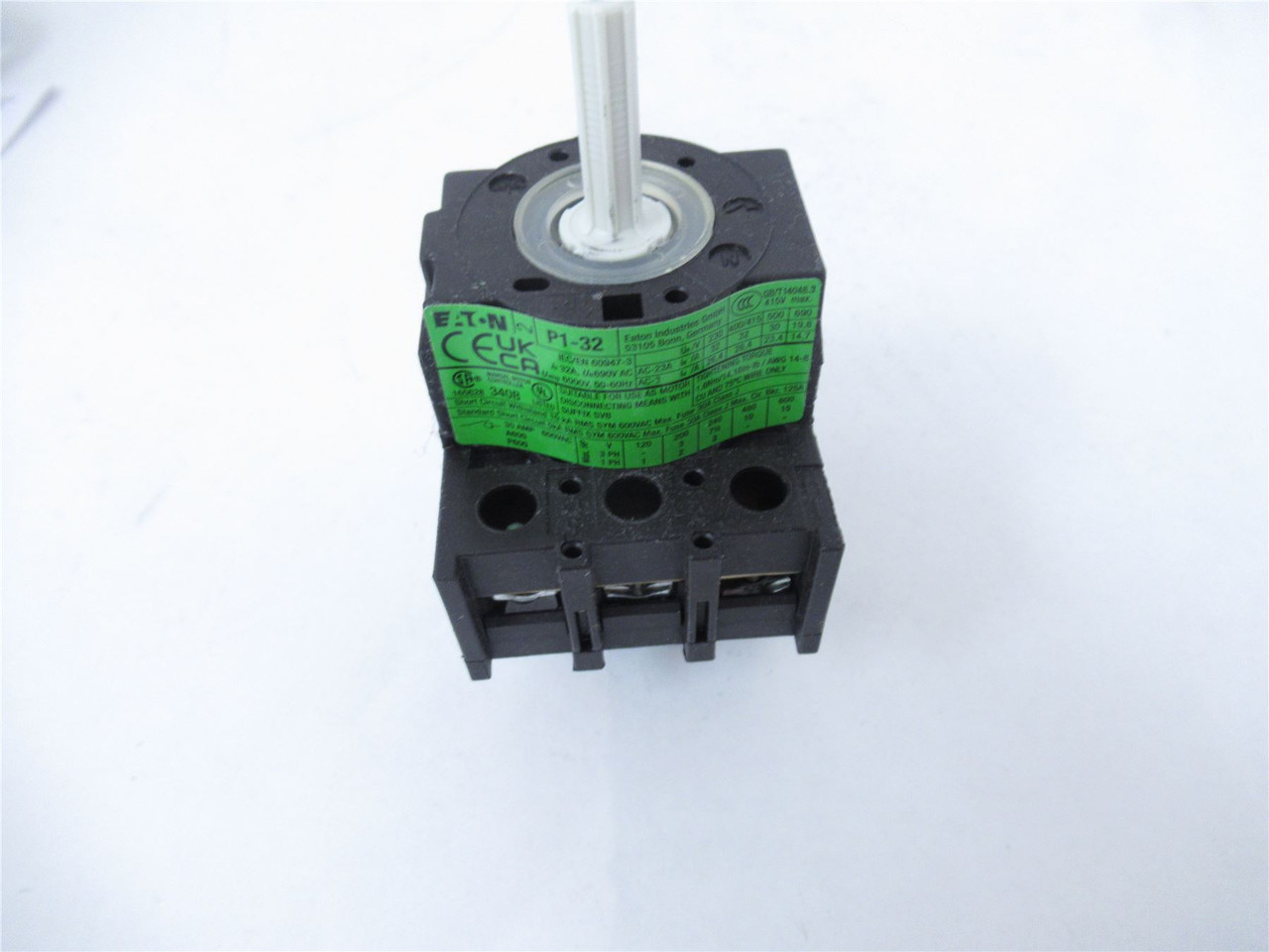 Eaton P1-32/EA/SVB-SW;  Switch Disconnect 3 Pole 32A