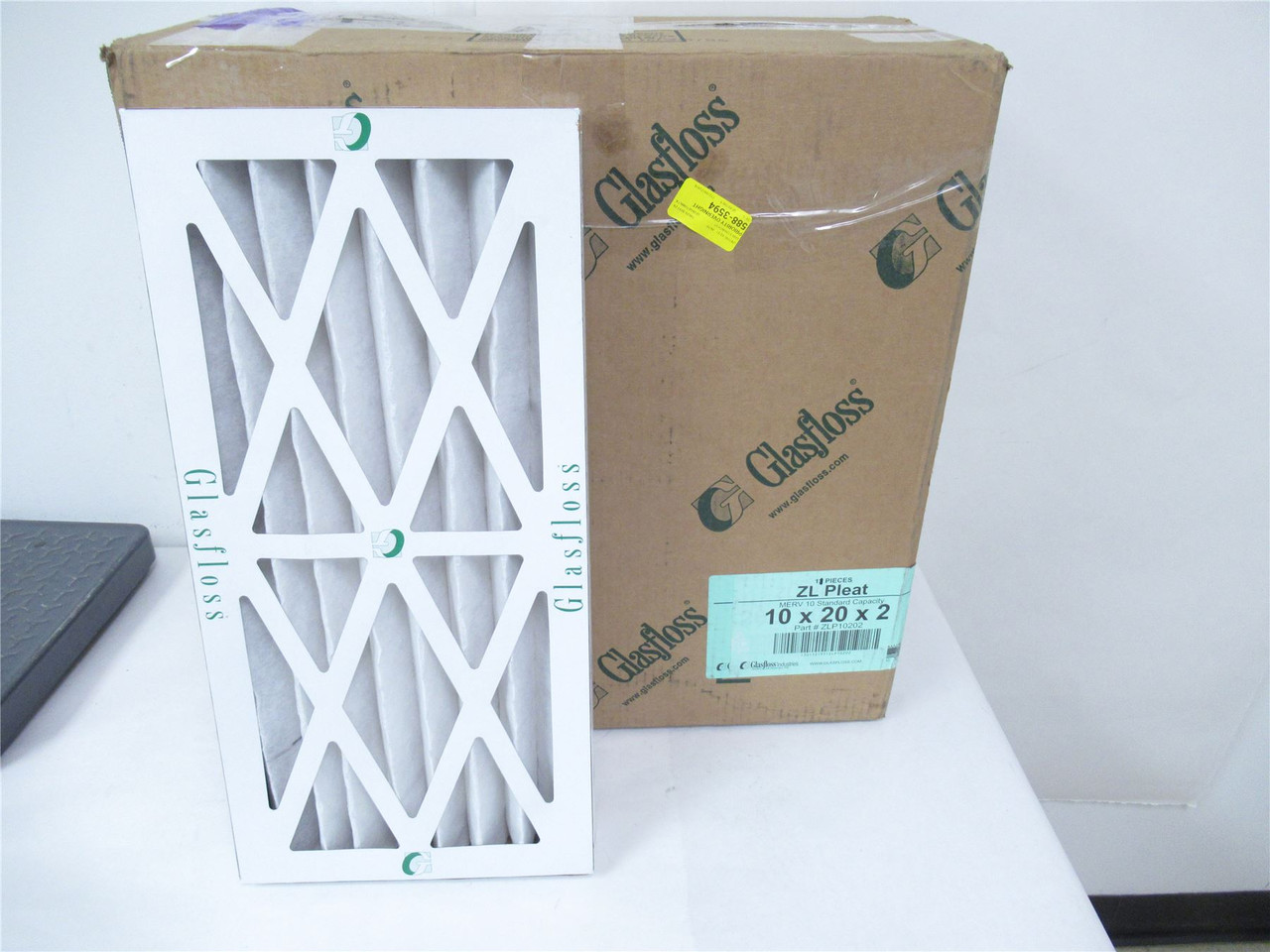 Glassfloss ZL10x20x2; Lot-11 Air Filters  10"x20"x2"
