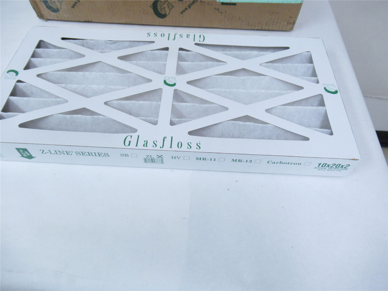 Glassfloss ZL10x20x2; Lot-11 Air Filters  10"x20"x2"