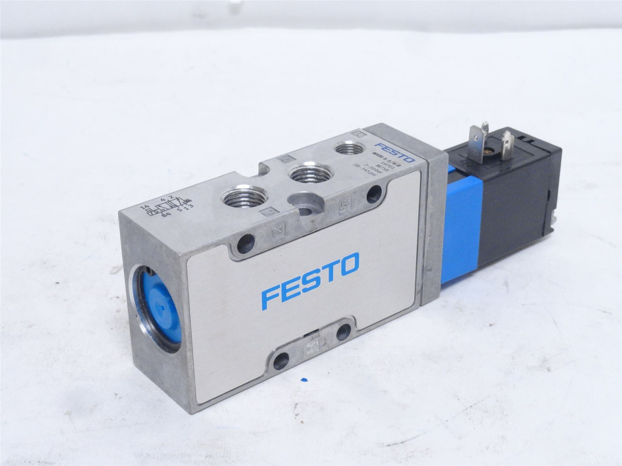 Festo MVH-5-1/4-B; Solenoid Valve 19701; 28-145PSI; 26.4VDC
