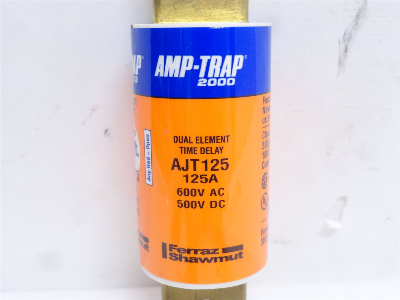 Ferraz-Shawmut AJT125; Time Delay Fuse; 125A; 600VAC