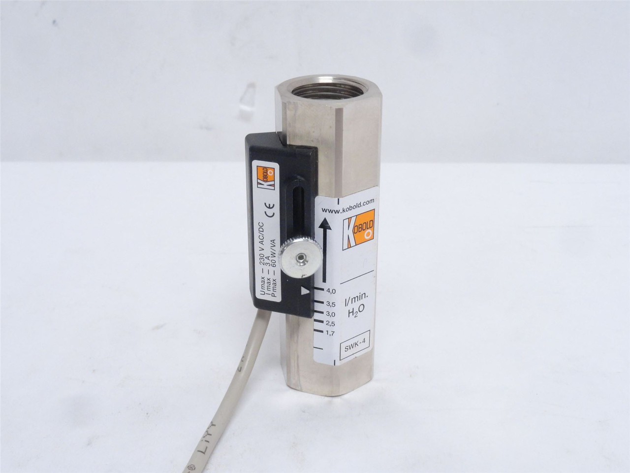 Kobold SWK-1140Y; Variable Area Flow Meter; G1/2" Port Size