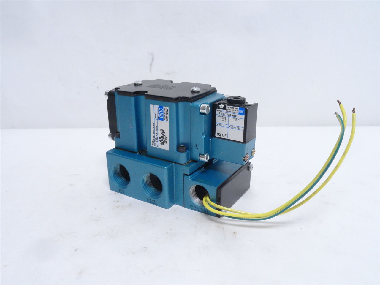 MAC 6511B-311-PM-112DA; Solenoid Valve; 0-150PSI; 110/120VAC