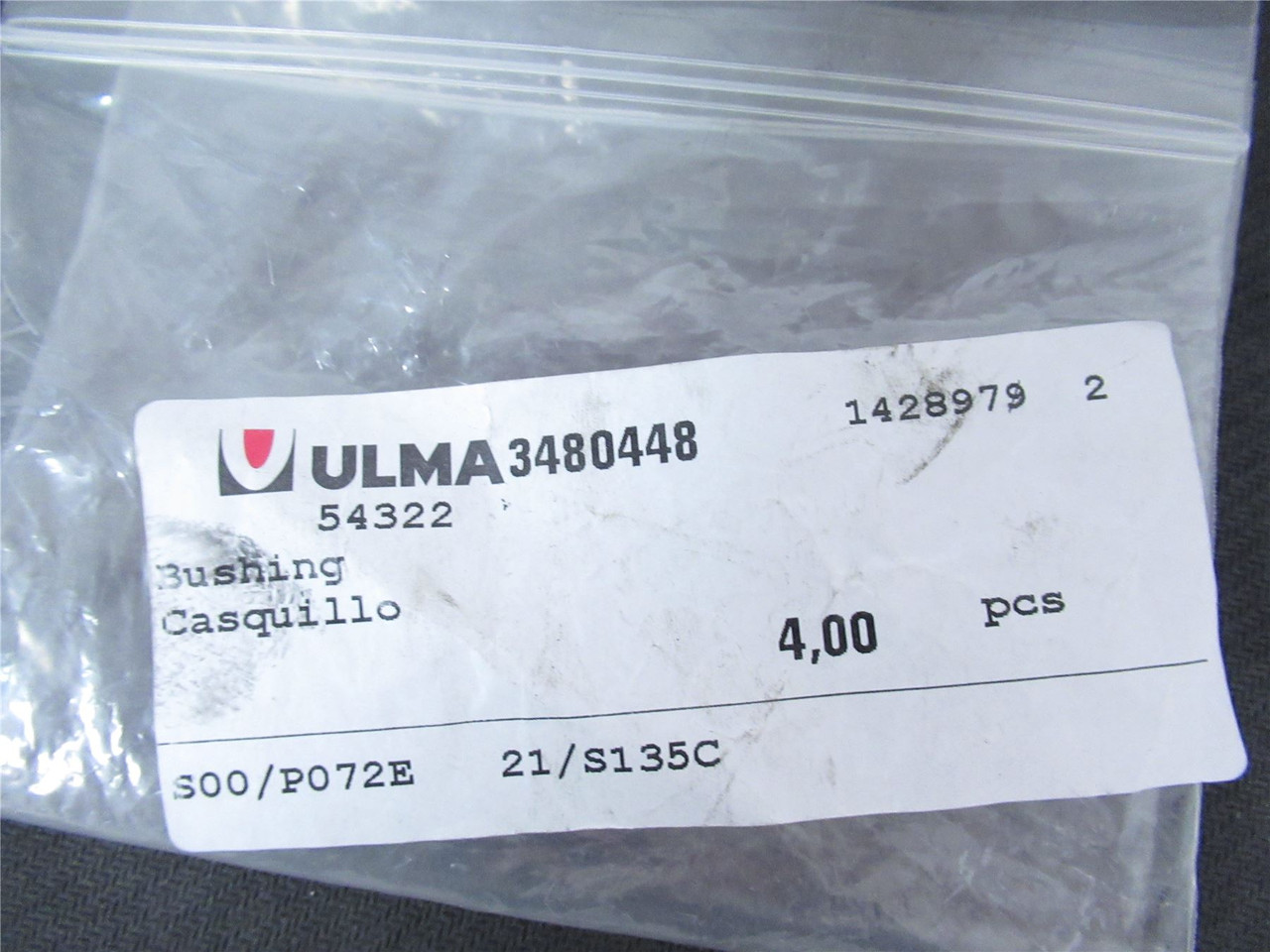 Harpak Ulma 3480448; Lot-4 Bushing washer stop film distribtr