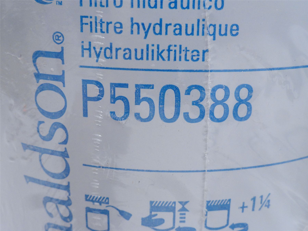Donaldson P550388; Hydraulic Filter; 1-1/2-16 UN Thread Size