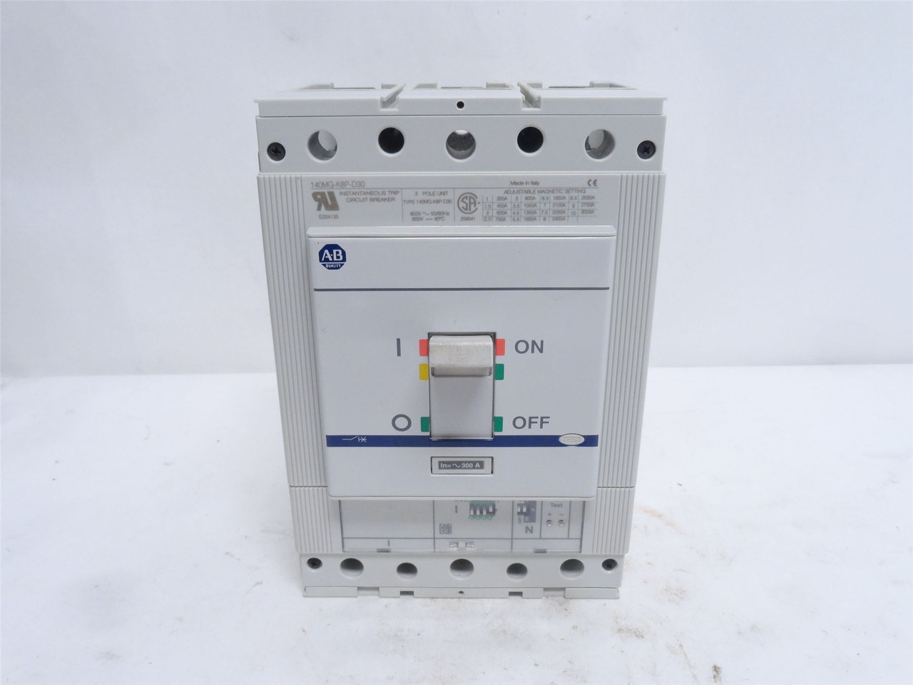 Allen-Bradley 140MG-K8P-D30; Circuit Breaker; 300A; 3P; 480VAC