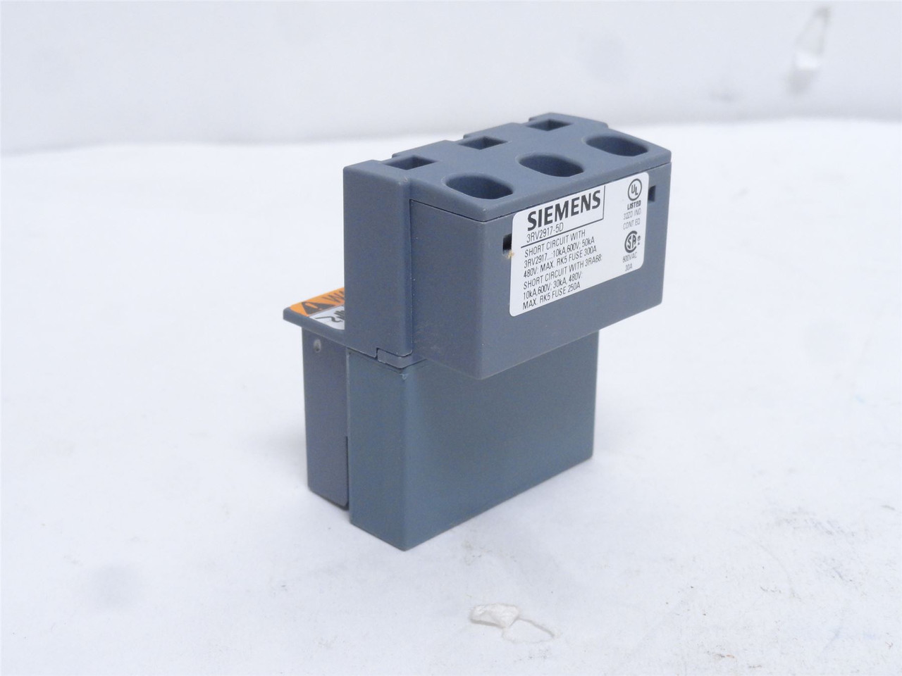 Siemens 3RV2917-5D; Circuit Breaker Terminal Block 32A 480VAC