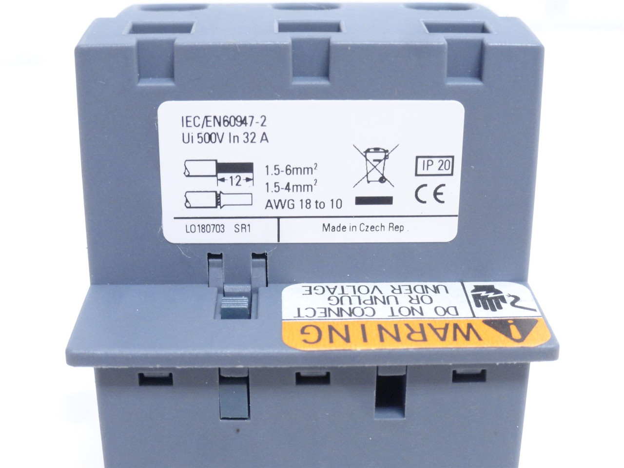 Siemens 3RV2917-5D; Circuit Breaker Terminal Block 32A 480VAC