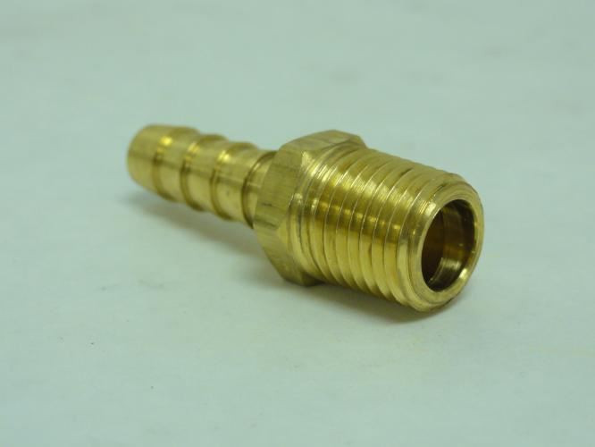 Parker 125HBL-5-4; Brass Tube Connector 1/4 NPT x 5/16" Tube