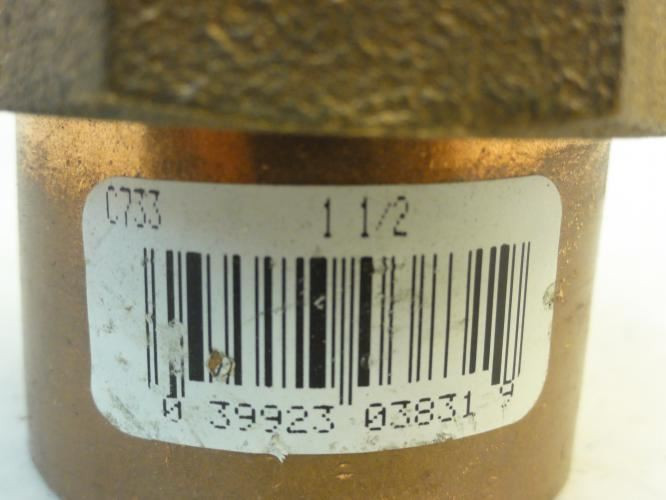 Nibco C733-11/2; Cast Bronze w/Copper Adapter 1-1/2" Tube Size