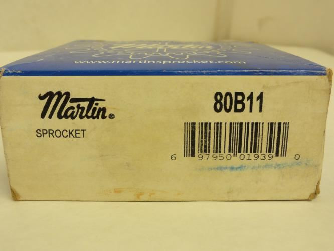 Martin 80B11-1NK; Sprocket # 80; 11Teeth; 1"ID; NO KEYWAY
