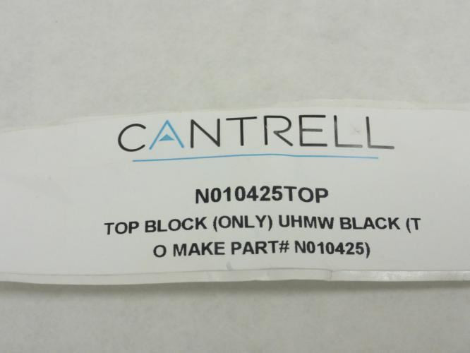Cantrell NO10425TOP; Black Top Block 5-1/2" Long