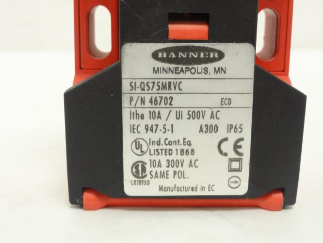 Banner SI-QS75MRVC; Flat Pack Switch 46702; 10A@500VAC
