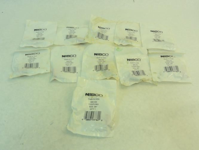 Nibco 600-RS-3/8; Lot-11 Couplings; 3/8" Tube Size