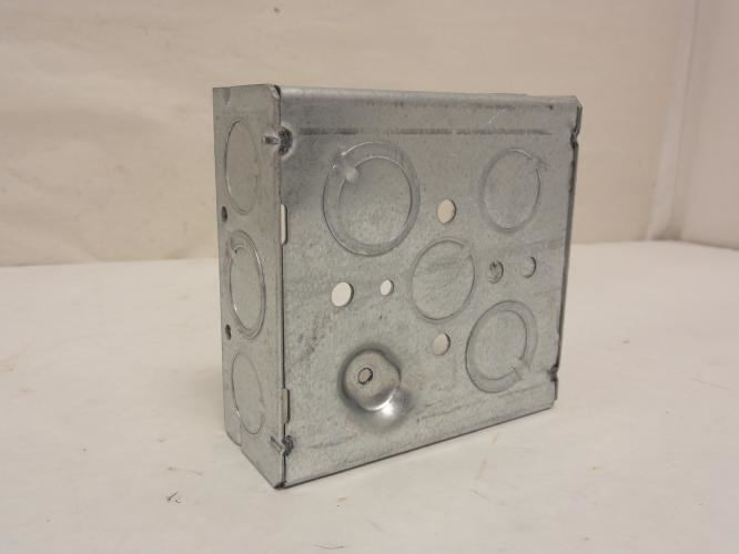Raco 191; Electrical Box; Galvanized; 4" Wide x 4" Height