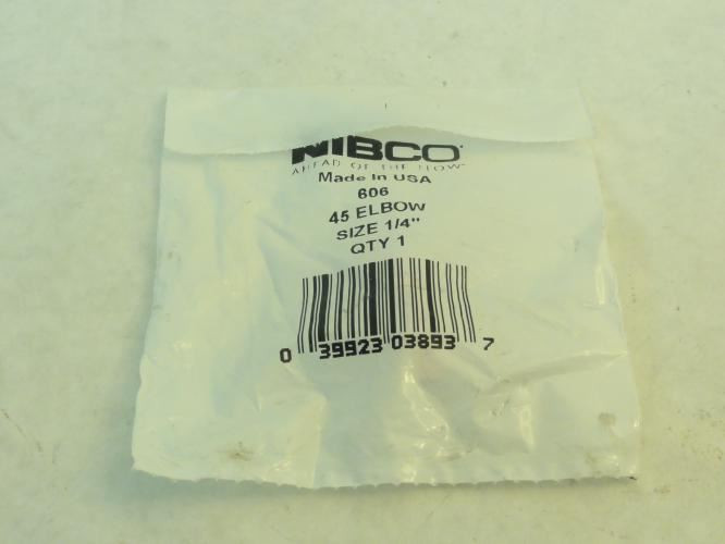 Nibco 606-1/4; Copper 45 Elbow; 1/4" Tube Size
