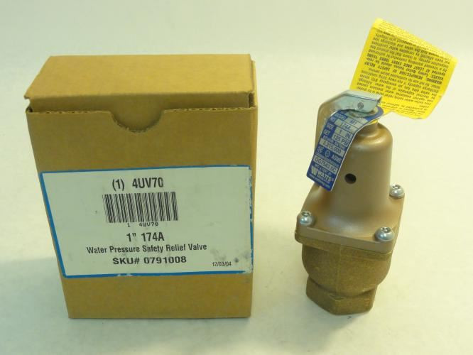 Watts 791008; Relief Valve; 1" NPT; 125PSI