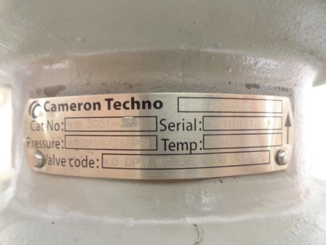 Cameron Techno 5051; Vapor Check Valve; 4NPS; 285Psi
