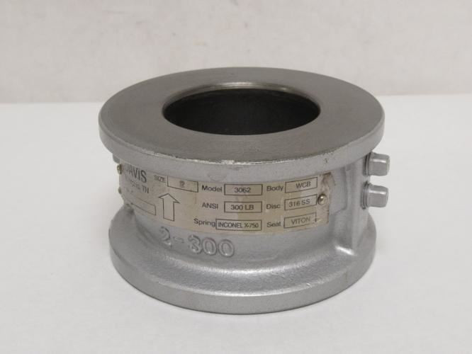 Davis 3062; Wafer Check Valve Size: 2"; SS-316 Disc