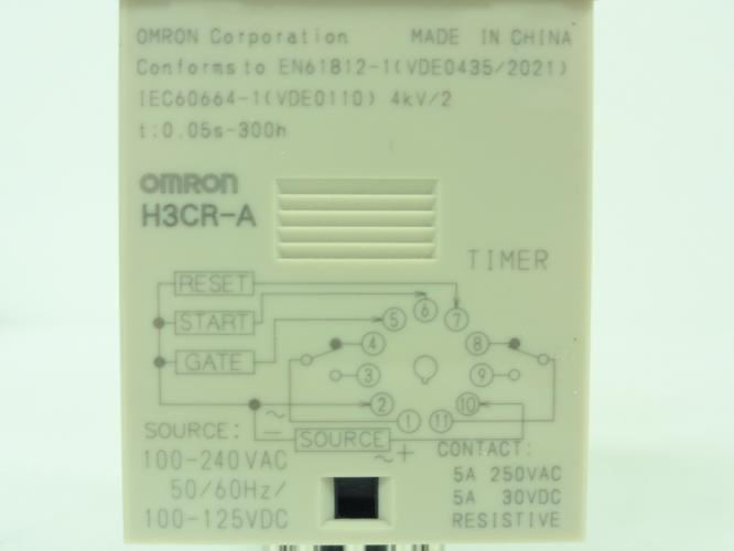 Omron H3CR-A; Timer; 0.05-300h; 100-240VAC