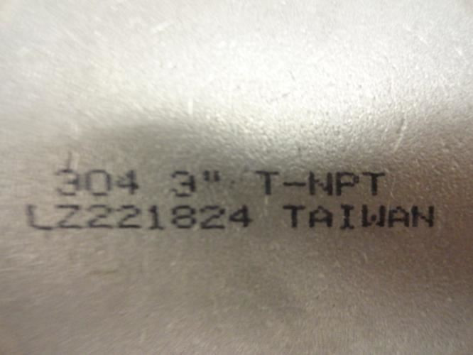 Industry-STD 1LVP3; Pipe Coupling; 304SS; 3FNPT; Class 3000