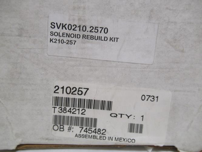 Asco SVK0210.2570; Solenoid Rebuild Kit K210-257