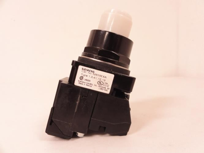 Siemens 52BT6EBAB; Pilot Light; Push To Test; 120VAC; 30mm