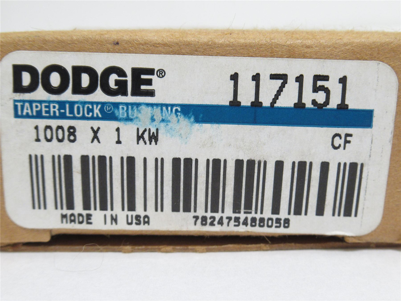 Dodge 117151; Taper-Lock Bushing ; 1"ID; 1008 x 1KW