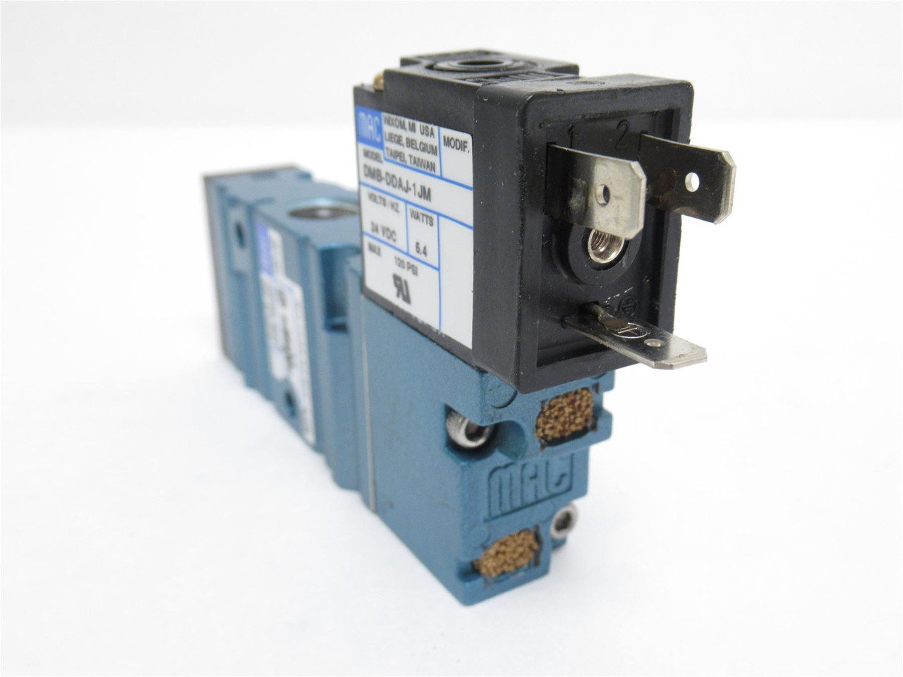 MAC 52A-31-D09-DM-DDAJ-1JM; Solenoid Valve; 0-120PSI; 24VDC