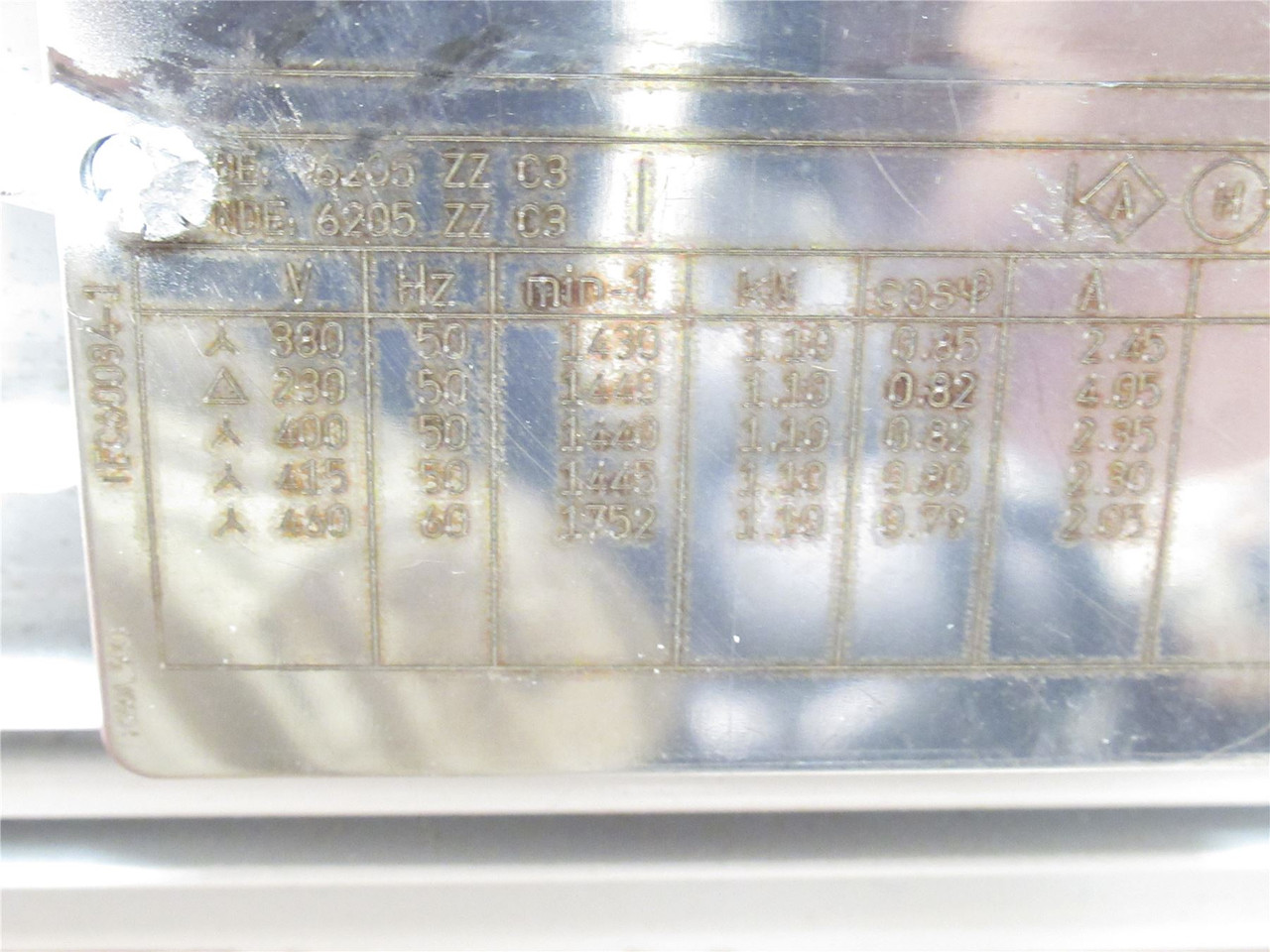 Nidec MB2301NUHB3; AC Gearmotor W/Frequency Drive 1HP 1725RPM