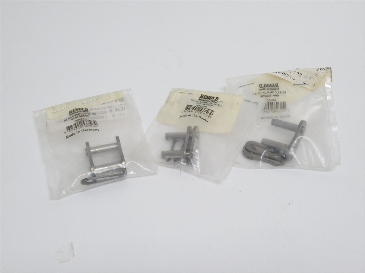 Renold 60-1SSCL; Lot-3 Roller Attachment Links #60; SS-304